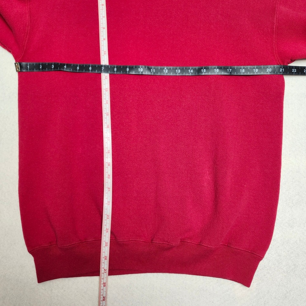 Vintage Lee Sturdy Sweats Blank Boxy Sweatshirt USA Red Mens Large Streetwear - Picture 5 of 6